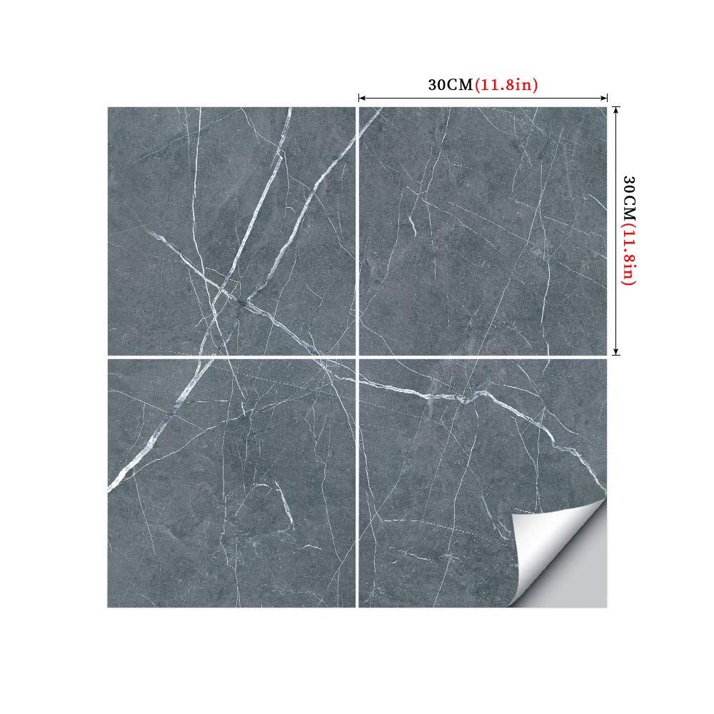 Наклейка Homya Marble 30x30 см, толстая, съемная, наклейка на обои, глянцевый лист для резки, лист для переделки, водонепроницаемая наклейка для стен, упаковка из 10 шт.