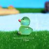 30 шт. Украшения для мини-ландшафта Светящиеся утки, Мультяшные 3D-утки, Миниатюрные декоративные аксессуары, Резиновые поделки, Украшения