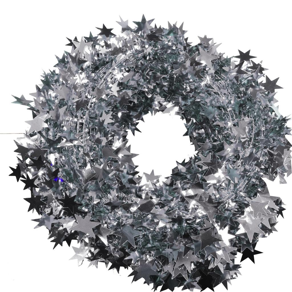 7,5 м золотые звезды, проволочная гирлянда, мишура-звезда, украшение из ротанга, рождественская елка для дома, свадьбы, дня рождения, рождественской части