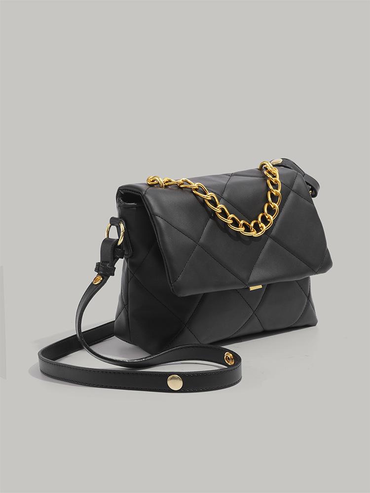 Bag Women's 2025 New Casual Fashion Versatile Niche Design Rhombus Premium Sense Shoulder Bag Commuter Oblique Span Bag