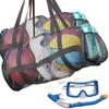 Large Capacity Sports Mesh Duffle Bag with Shoulder Strap Basketball Volleyball Bag  Swimming