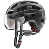 Uvex Bicycle Helmet with LED Light CE Made In Finale Visor Cm Visor, Included, Certified, Germany, / 52-57