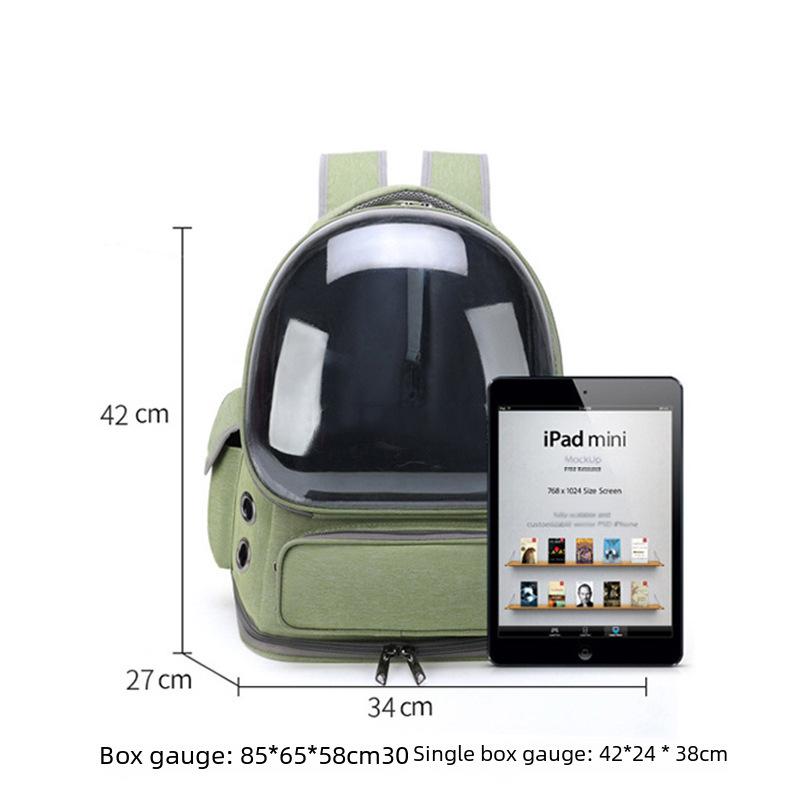 Портативный прозрачный рюкзак-капсула для кошек и мелких домашних животных