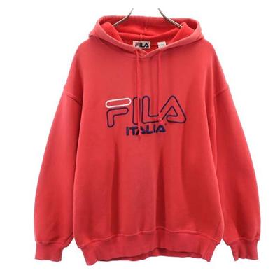 Fila Свитшоты 90-х Старые С длинным рукавом S Красная серия С начесом с изнанки Мужские Б/У