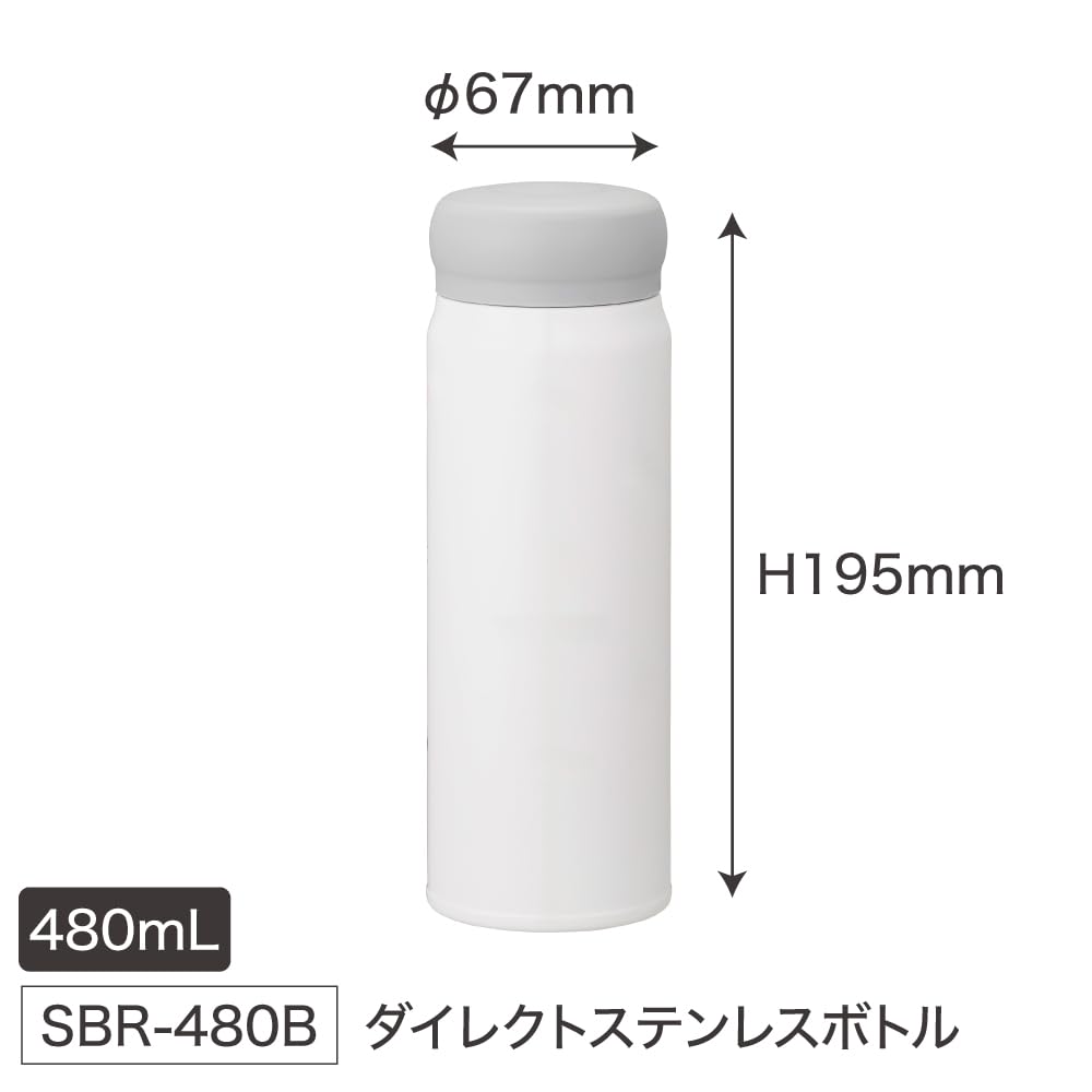 Прямая бутылка для воды из нержавеющей стали OSK 480 мл Chiikawa CKW26 SBR-480B