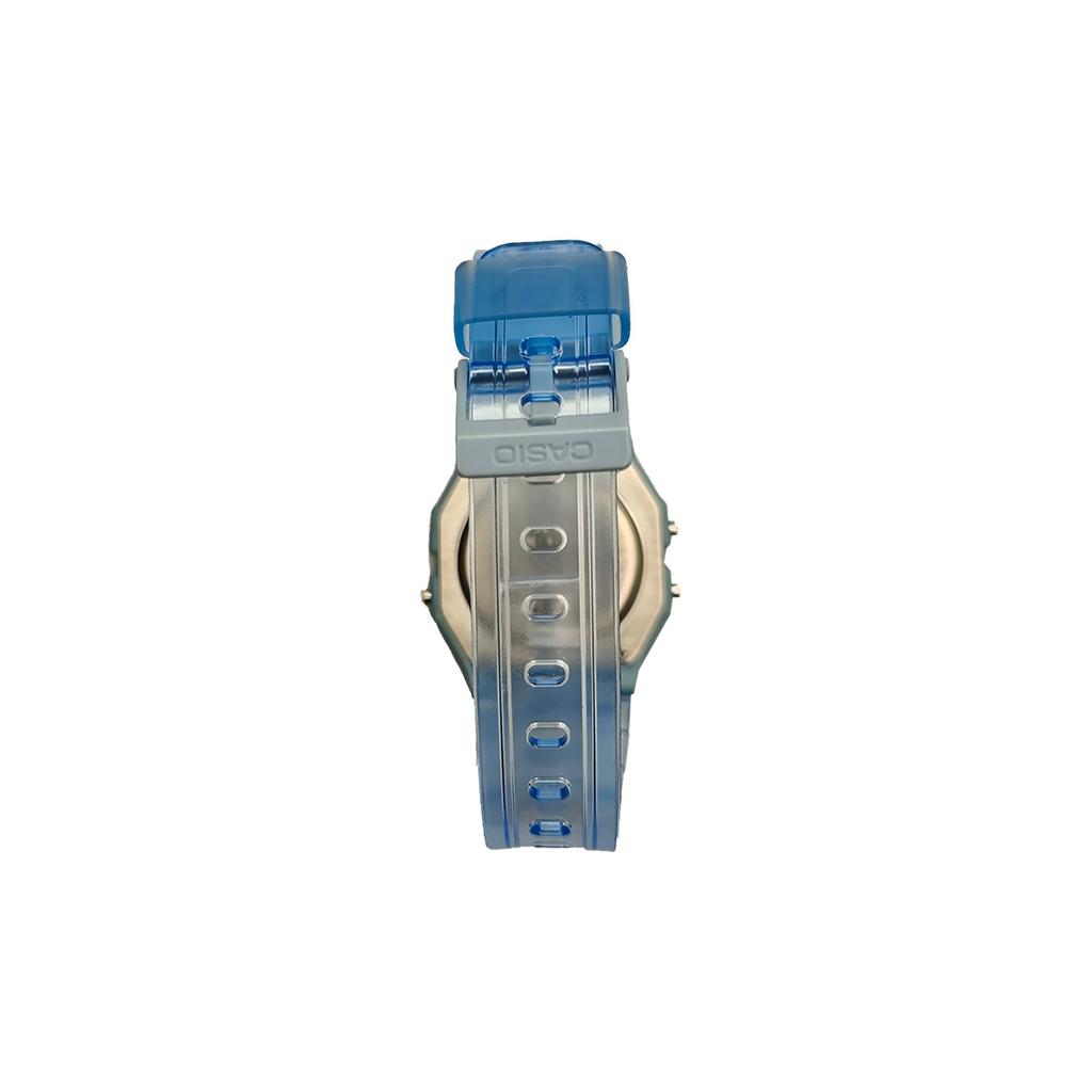 Casio Часы с кварцевым механизмом и полимерным ремешком из коллекции Custom Collection Мужские часы Синий циферблат F-91WS-2(Watch5--)