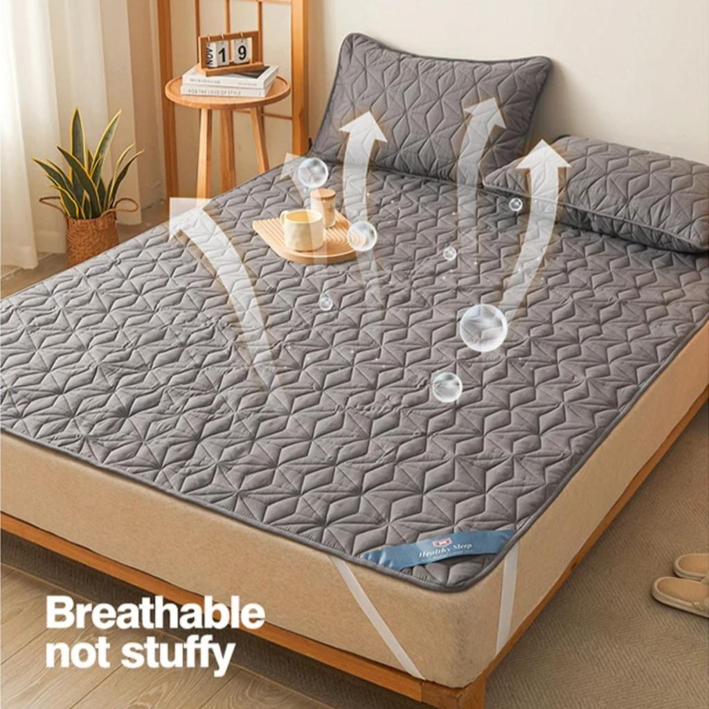 HOMZY Водонепроницаемый наматрасник с резинкой, стеганый защитный пад, покрывало, зимний чехол для матраса