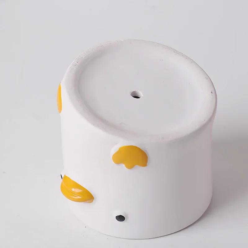 Мультяшные животные Суккуленты Маленькие цветочные горшки Милый настольный Персонализированный домашний декор Знаменитые и художественные украшения