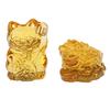 Chinese Yellow Feng Shui Lucky Cat Fortune Frog Gift Home Decorations