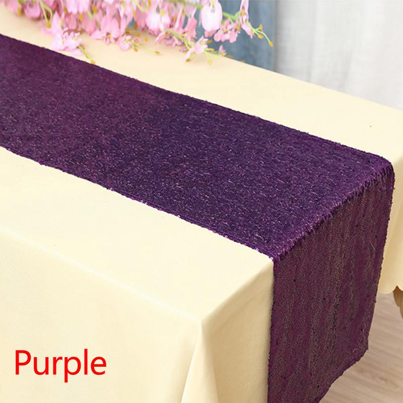 12" X 72" Красивый Прямоугольный Настольный Флаг Блестки Дорожка Для Скатерти Украшения Для Вечеринки Главная