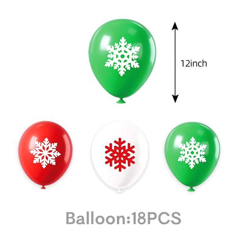 Christmas Balloon Garland Arch Kit Red Green Confetti Balloons Christmas Party Decor Xmas Decorative Background New Year 2026