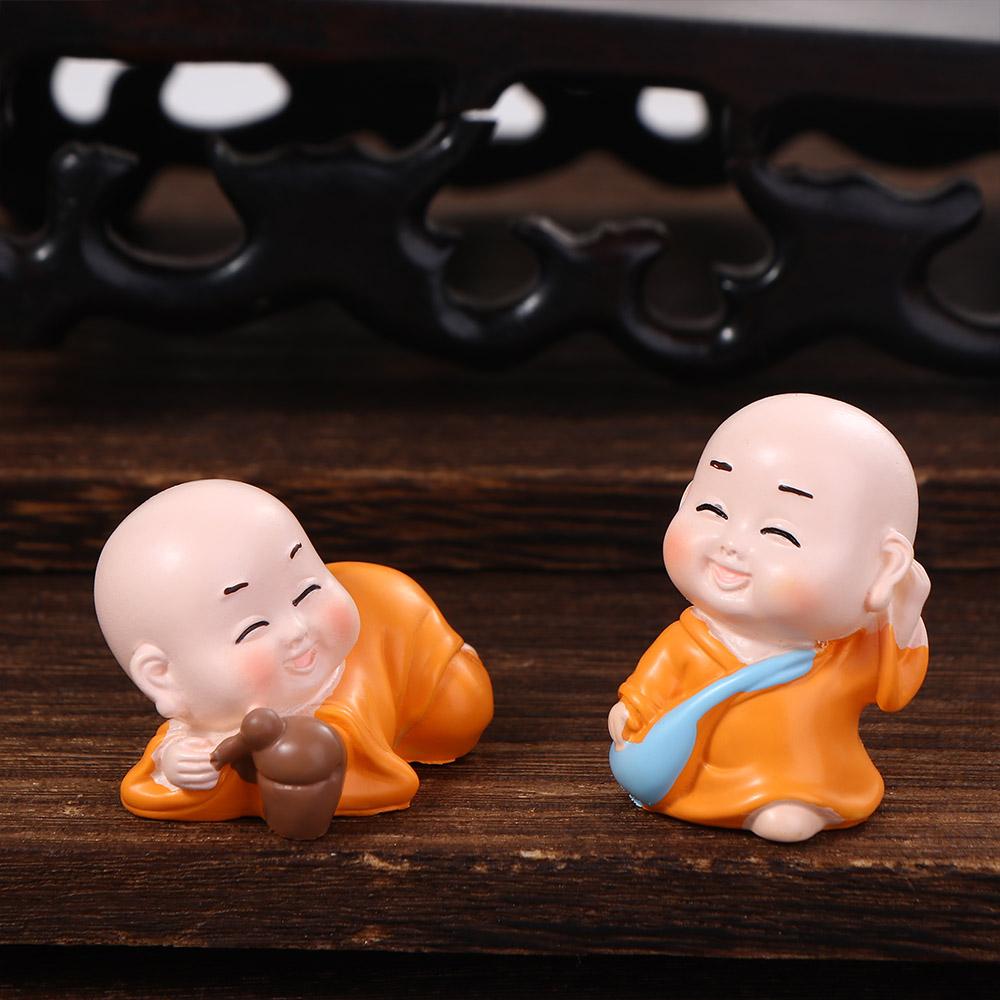 Resin Crafts Mini Cute Desktop Decor Garden Trinkets Small Ornament Buddha Ornaments Mini Figurine