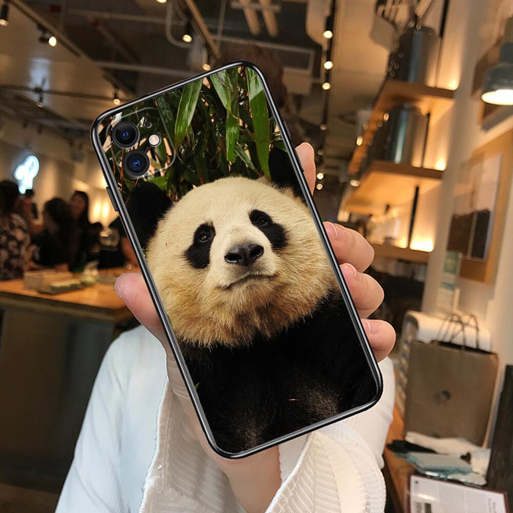 Супер милые чехлы для телефонов с пандой для iphone 13 Pro Max, чехол 12 11 Pro Max 8 PLUS 7PLUS 6S XR X XS 6 mini se mobile cell