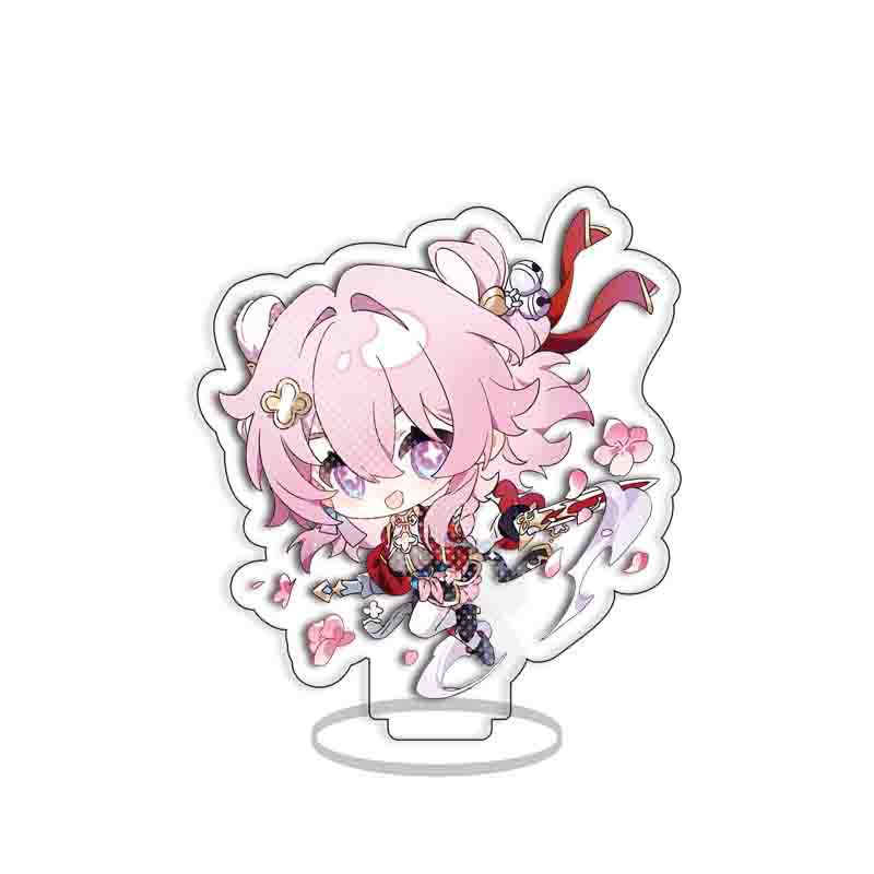 8 см Игра Honkai Star Rail Бутхилл Джейд Цзяо Цю Март 7-го Юньли Косплей Акриловая фигурка Подставка Модель Тарелка Декор для стола Знак