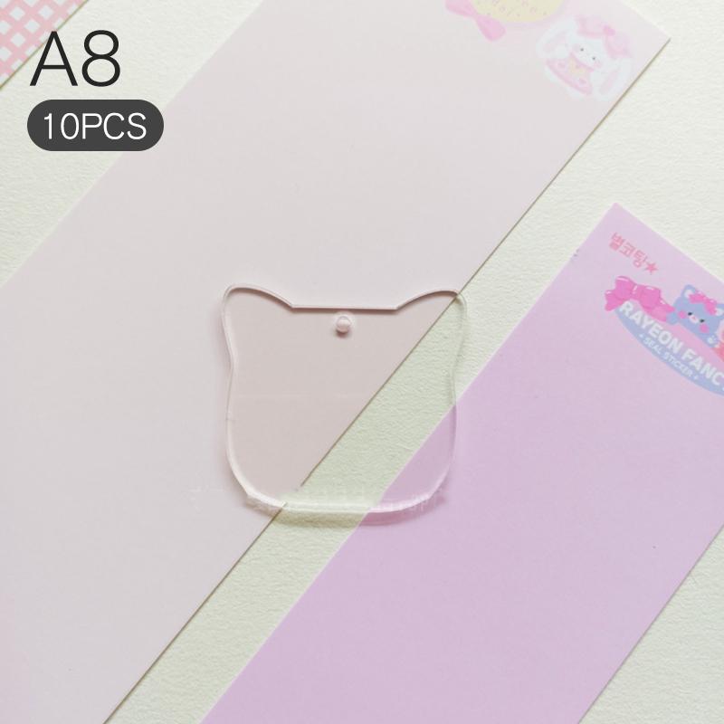 10 шт. прозрачные акриловые заготовки диски DIY брелки прозрачные акриловые аксессуары