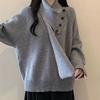 Sweater for Women Autumn Winter Thickened  Warm Knitted Stretchy Long Sleeve Oversize Tops