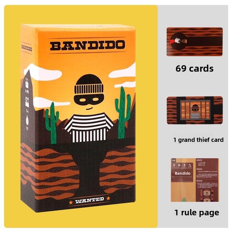 Bandido Bandida Набор для настольных игр 1-4 игрока Стратегия Головоломка Карточная игра Идеально для детей и взрослых Вечеринка Семья Приятная стратегическая игра