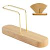 DIZLAS Coffee Filter Holder Paper Filter Wooden Case, Stand, Organizer, Space-Saving, (Cherry Wood)