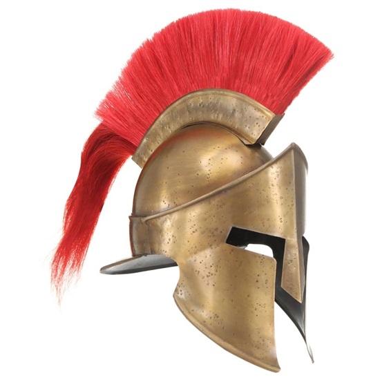 Greek Warrior Helmet Replica LARP Brass Steel
