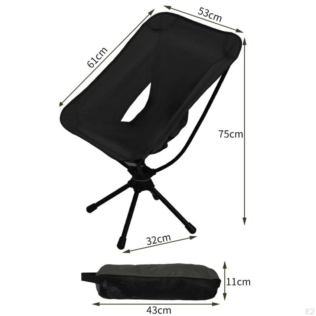 Складной стул для кемпинга, уличный табурет Moon Anti Slip с сумкой для хранения, портативный пляжный