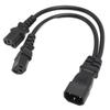 IEC320 C14 To IEC320 C13 C15 Power Cords Male To Female Computer Y Splitter Adapter Cable for