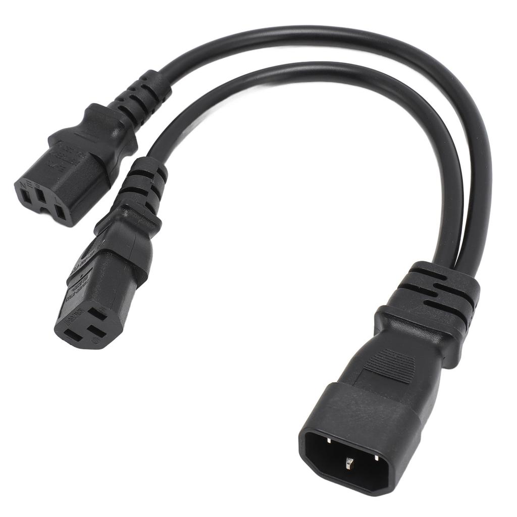 IEC320 C14 To IEC320 C13 C15 Power Cords Male To Female Computer Y Splitter Adapter Cable for