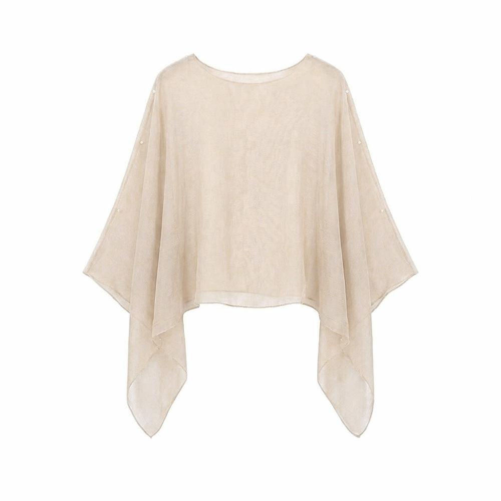 Thin Sun Protection Shawl Chiffon Trendy Scarf Versatile Air-conditioned Sweater  Women's Wear