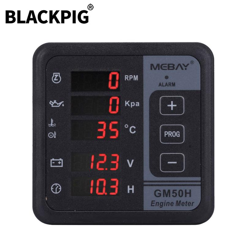 M GM50H MK3 Generator Engine Multifunctie Digitale Meter Match With Oil Pressure Water Temperature Sensor RPM Speed Sensor