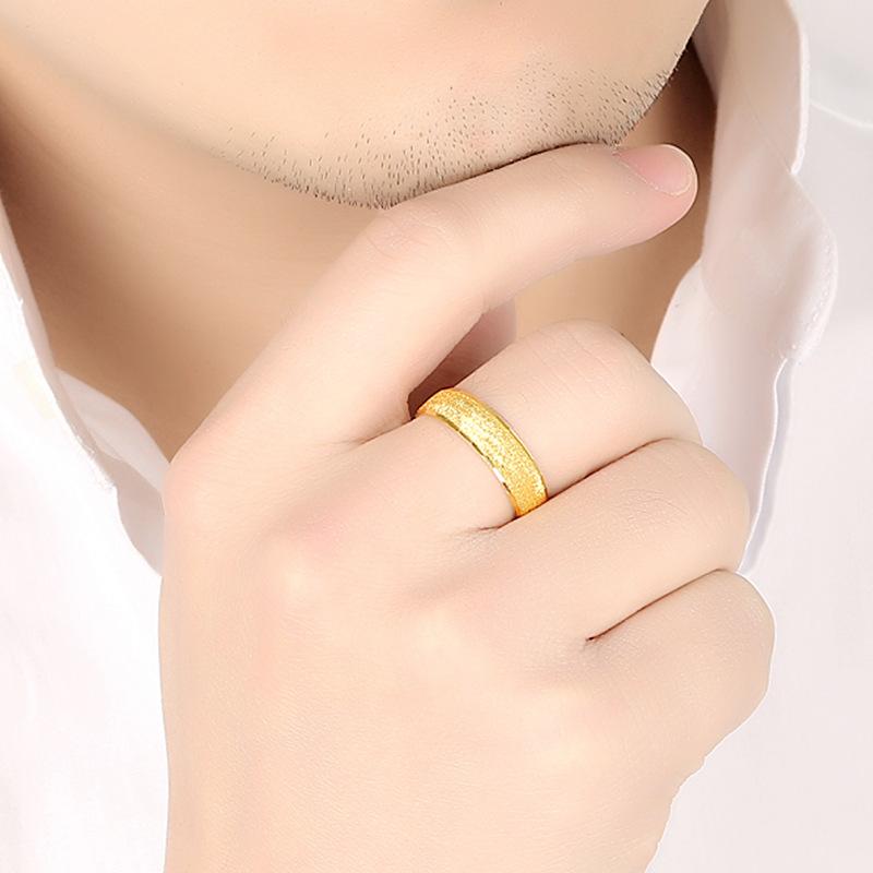 Flash Sand Sand - Тип открытия Мужское властное модное мужское кольцо