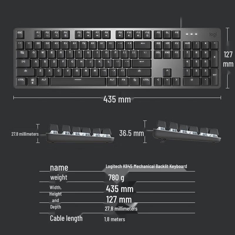 Logitech Проводная механическая клавиатура K845