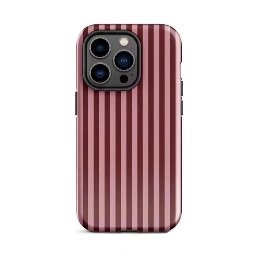 Роскошный Чехол для Телефона Clmj Ins Корея Серия Точки Полоски для iPhone 17 16 15 14 13 12 11 X Air Pro Max Plus Двухслойная Задняя Крышка