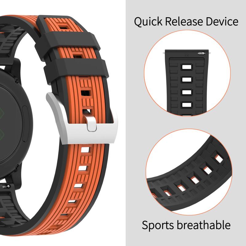 Силиконовый спортивный ремешок 22 мм 20 мм для Amazfit Active 2/GTS 2 3 4, браслет для Amazfit Balance/Stratos/GTR 2 3 4 42 мм