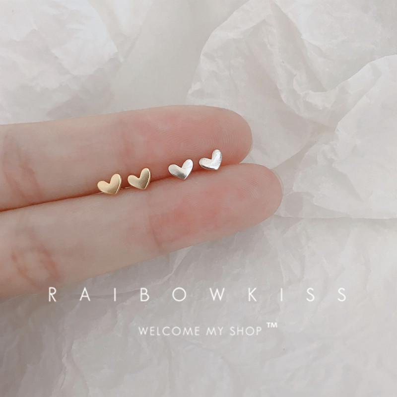 Peach Heart Earrings for Women: Cute, Sweet, Fashionable Korean Accessories