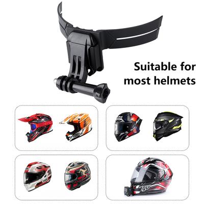 Держатель для подбородка мотоциклетного шлема для GoPro Hero 7 8 9 10 11, черный полнолицевой держатель для экшн-камер Yi DJI, аксессуары