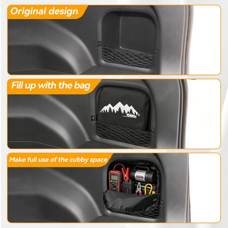 For Toyota RAV4 -2025 Right Side Trunk Organizer Multifunction Backpack Cargo Cubby Pocket Storage Bag Upgrade Accessories