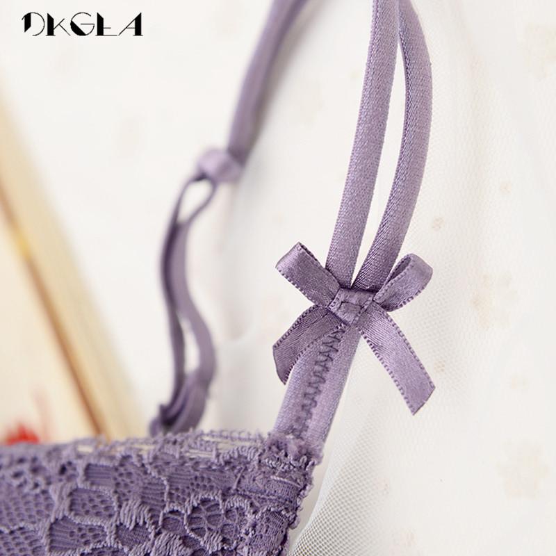 DKGEA женский комплект нижнего белья толстый бюстгальтер пуш-ап сексуальный кружевной вышивкой