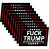 10 штук Наклейки против Трампа «Пошел нахуй Трамп и пошел нахуй ты, что голосовал за него» Наклейка на бампер ноутбука Водонепроницаемые наклейки на окно автомобиля