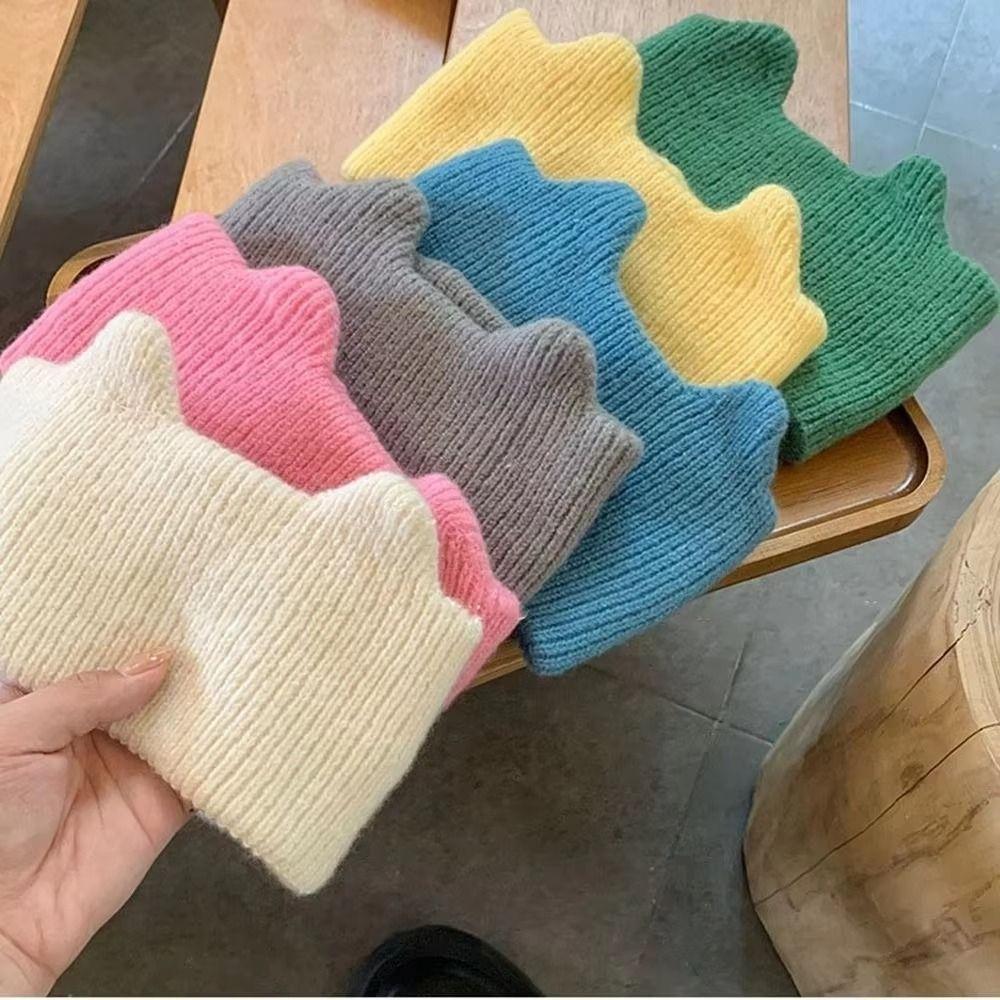Wide Edge Solid Color Hairband Windproof Winter Elastic Headband Fashion Warm Hair Band Skiing