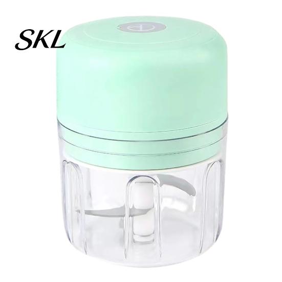 Portable Electric Food Chopper Mini Garlic Chopper, Cordless Stainless Steel Blade Rechargeable Chili Meat Grinder Processor, Type-C Crusher