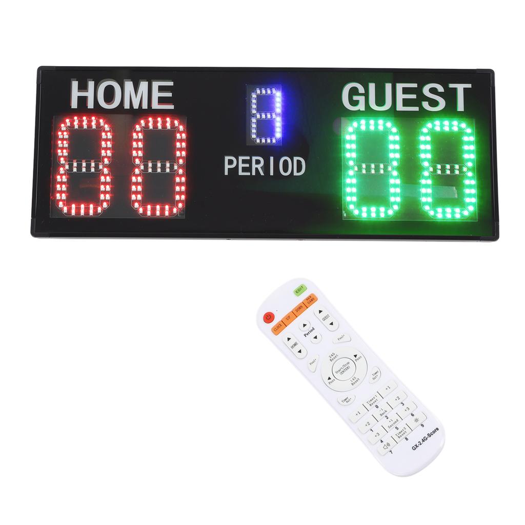 LED Electronic Scoreboard 5 Digit Portable Basketball Digital Scoreboard with Remote Control