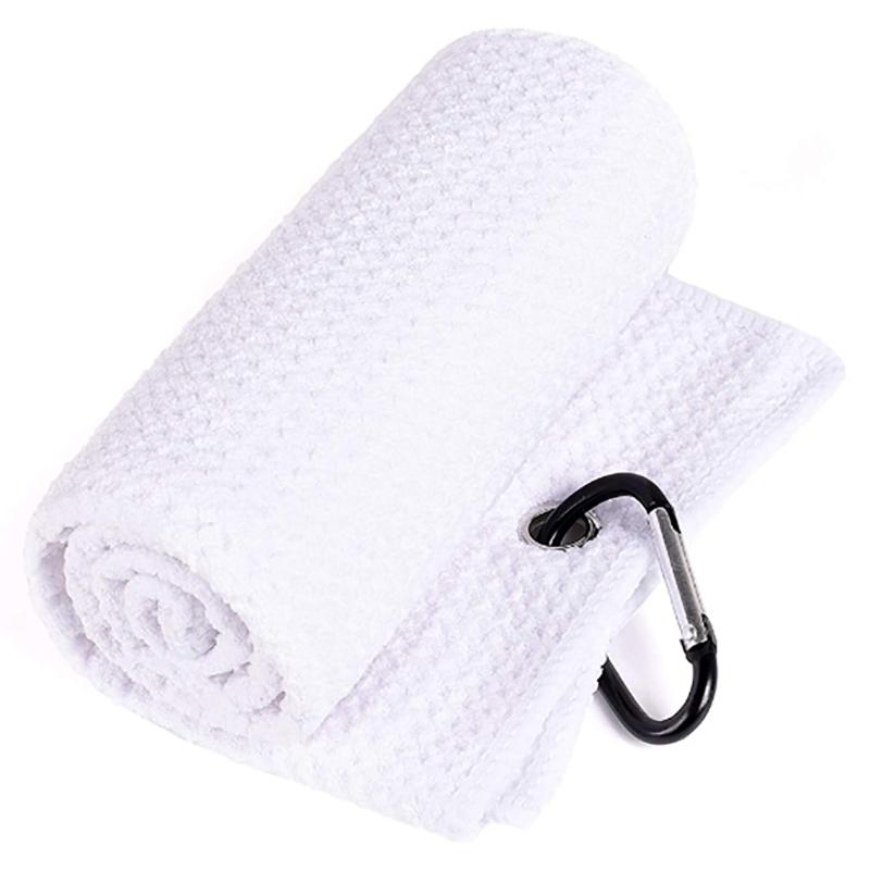 Golf Towel Microfibers Golf Ball Towel with Buckle Clip Golf Towels for Golf Bag Golf Course Exercise Gym