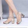 New Women's Shoes Fashion Women's High Heels Summer High Heels Round Toe Open Toe Women's Sandals