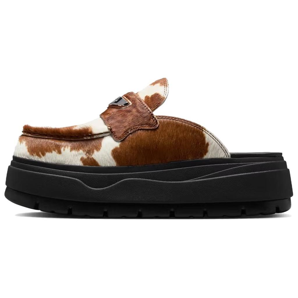 Jordan Air Jordan Mule Abrasion Resistant Closed Toe Slippers Women's Black White Brown Jordan IB1497-001