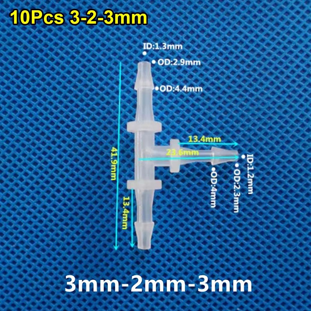 10 шт. 3-2-3 мм до 14-10-14 мм 3-ходовой соединительный шланговый фитинг для аквариумных рыбок