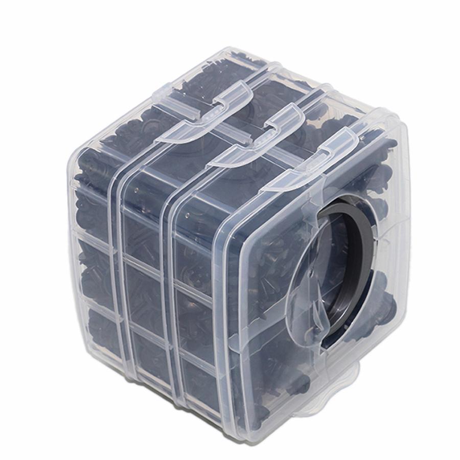 635pcs Boxed Fasteners Car Side Skirt Bumper Fender Door Trim Retainer Clips Set
