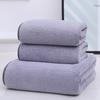 Thickened Lint-Free Coral Fleece Bath Towel Set - Extra Large, Absorbent, 3-Piece Household Set