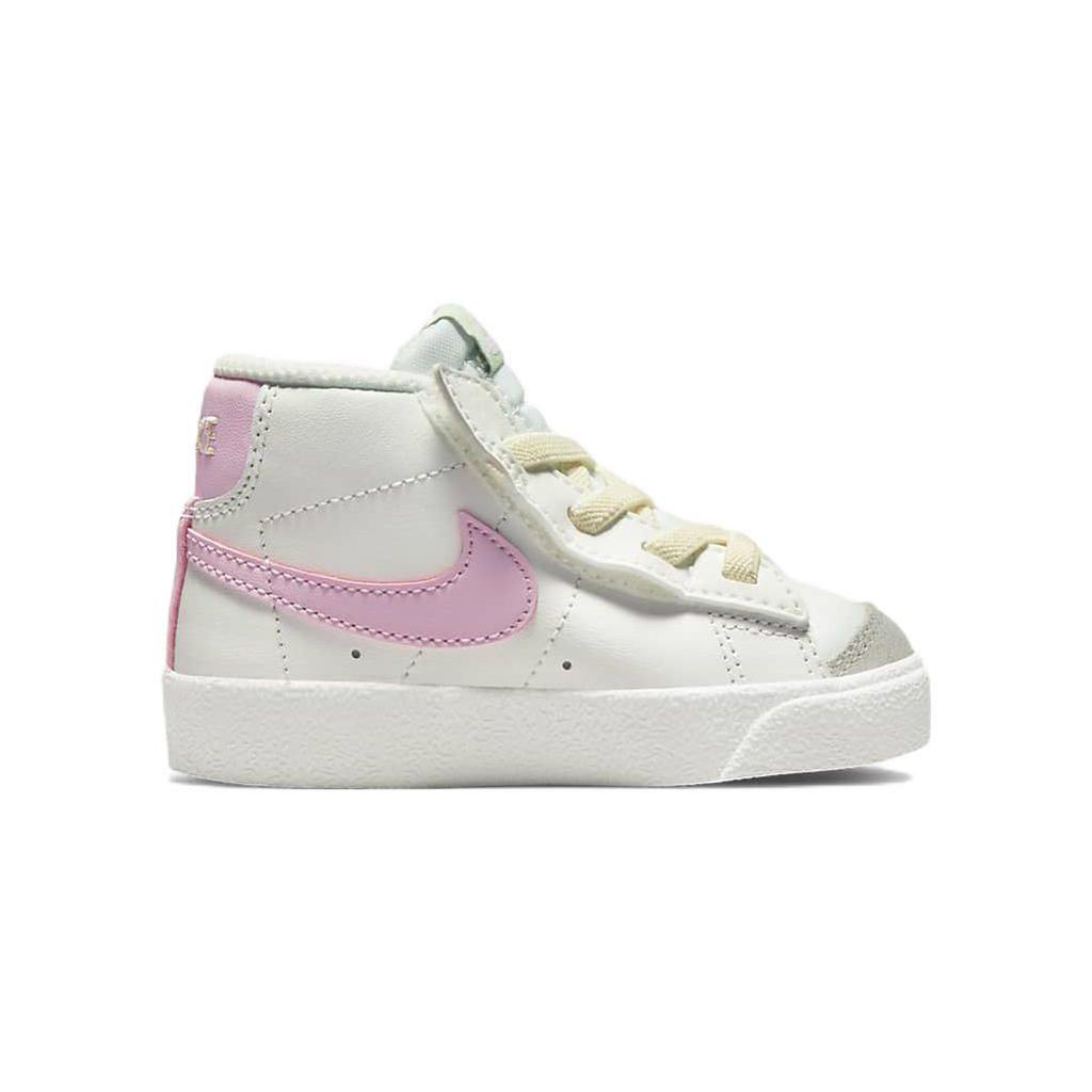 Nike Blazer Mid 77 TD White Pink Foam Детские кроссовки Summit-White Coconut-Milk Honeydew DA4088-106