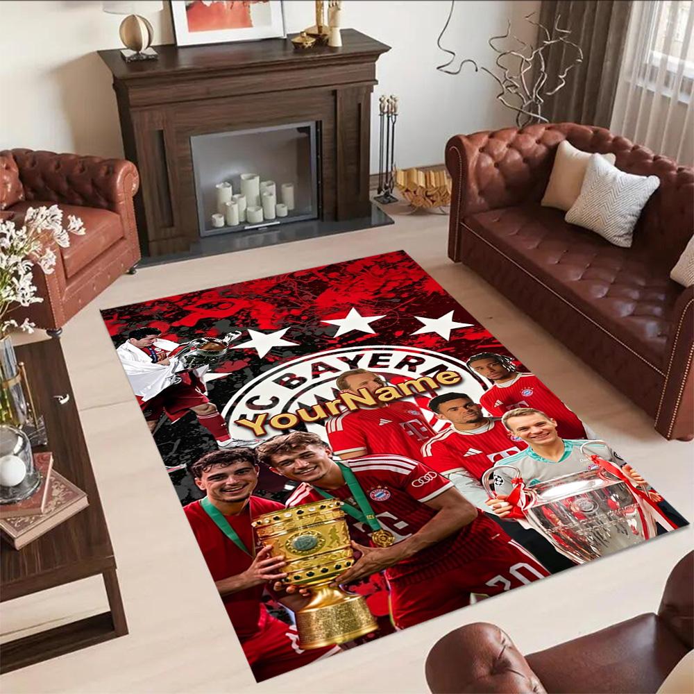 Bayern Munich Personalized Text Carpet Suitable for Foyer Kitchen Dormitory Outdoor Anti-slip Rug Office home decor Spiritual Gift