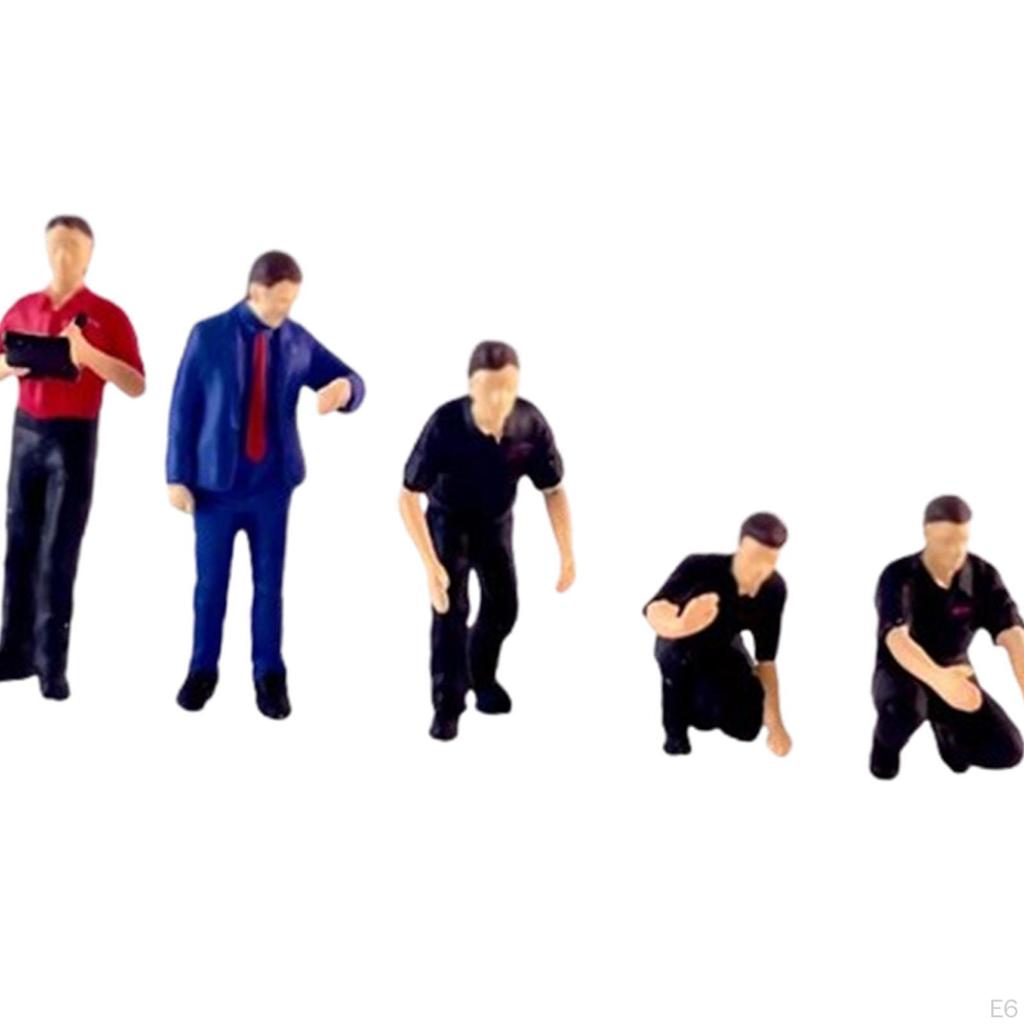 5 шт. 1/64 масштаб диорамные фигурки миниатюрная сцена хобби персонаж ремонтник для украшения рабочего стола