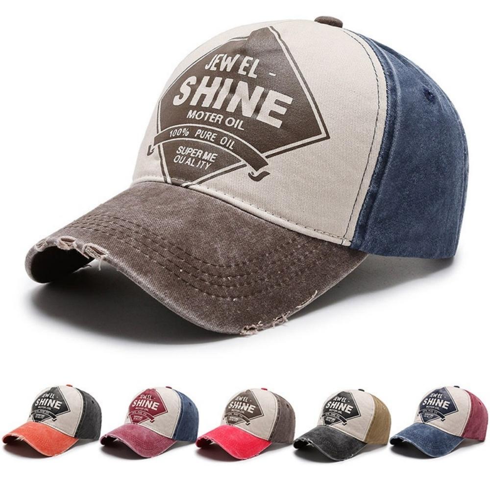 Винтажная бейсболка SHINE Весенне-летняя кепка Мужская Хлопок Стирка Весна Лето Кепка от солнца Регулируемая Повседневная кепка Женская